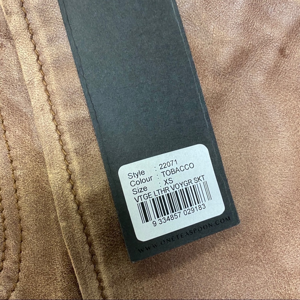 One Teaspoon | The Vintage Leather Voyager Skirt - Picture 9 of 12